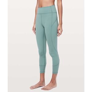 Lululemon In Movement 7/8 Tight *Everlux 25" Size 6 Green